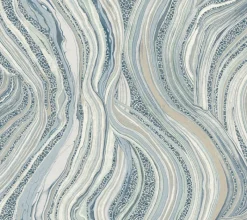 York HO2173 Blue Streaming Cheetah Wallpaper
