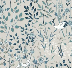 York HO2129 Gray Aspen Wallpaper