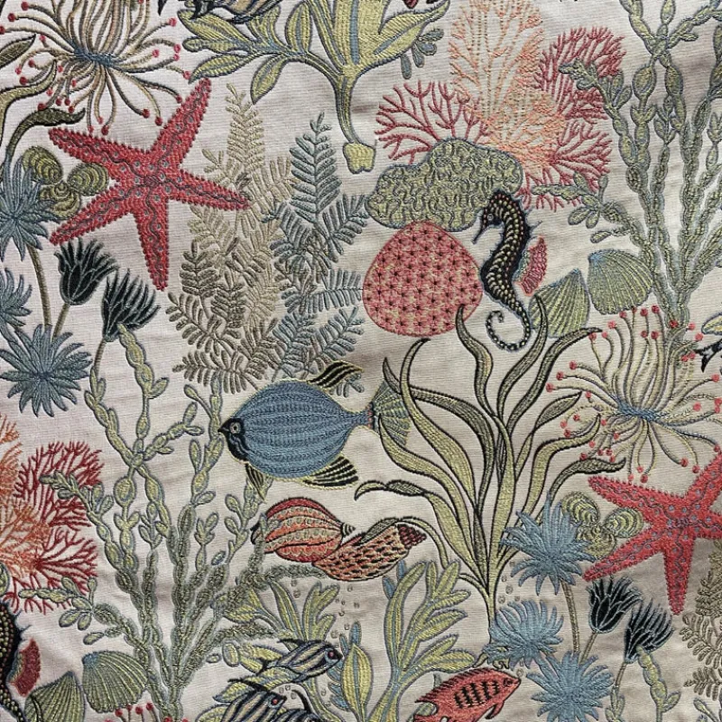 Stock/SMC/TFA Holy Mackerel Aqua Swavelle Mill Creek Fabric