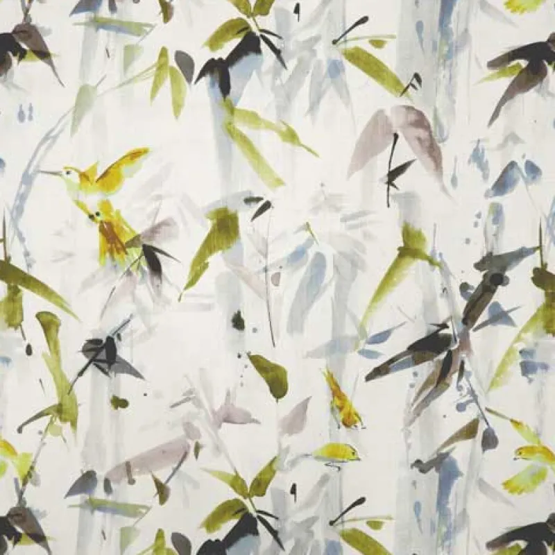 Regal Hummingbird Citron Fabric