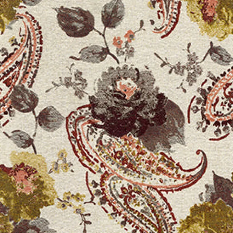 Vision Idylic 1006 Burgundy Fabric