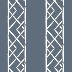 Brewster/ASP Indigo Latticework Wallpaper