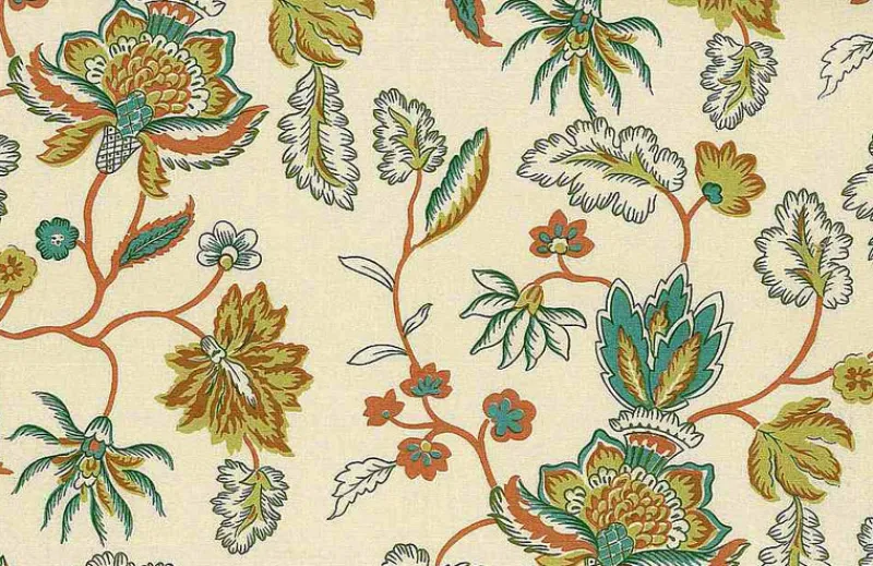 Laura Kiran Java Handprint Jewel Fabric