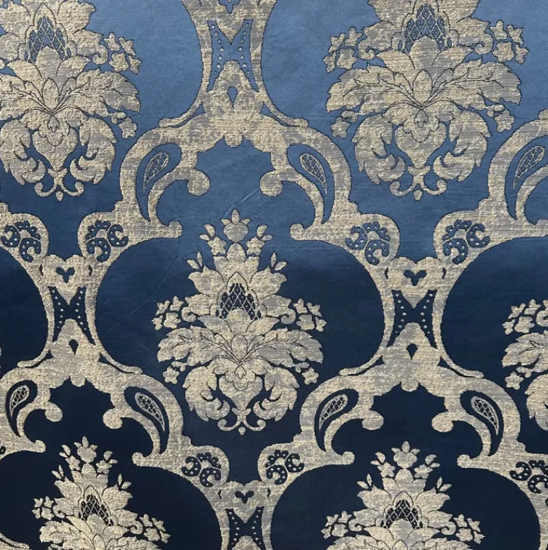 Stock/Worldwide Katherine Ocean Faux Silk Worldwide Fabric
