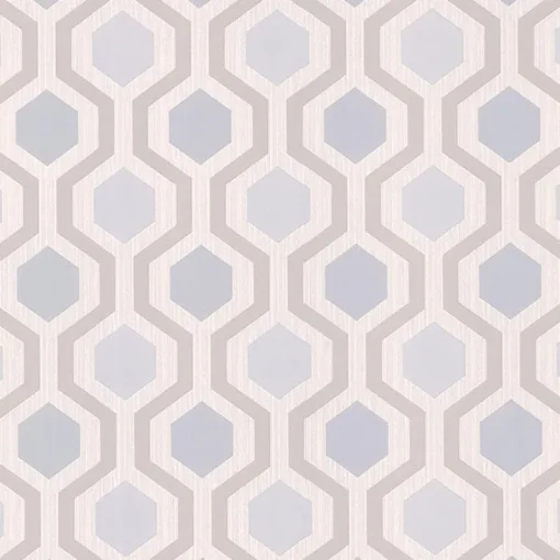 Brewster Kelso Light Blue Geometric Wallpaper