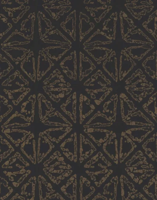 York KT2110 Black/Gold Empire Diamond Wallpaper