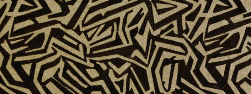 Covington Kuba 936 Black Tan Fabric