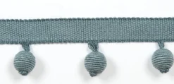 Europatex Le Lin Beaded Fringe Dark Green Trim
