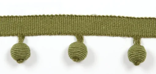 Europatex Le Lin Beaded Fringe Leaf Trim