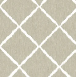Brewster/ASP Linen Ikatrellis Wallpaper