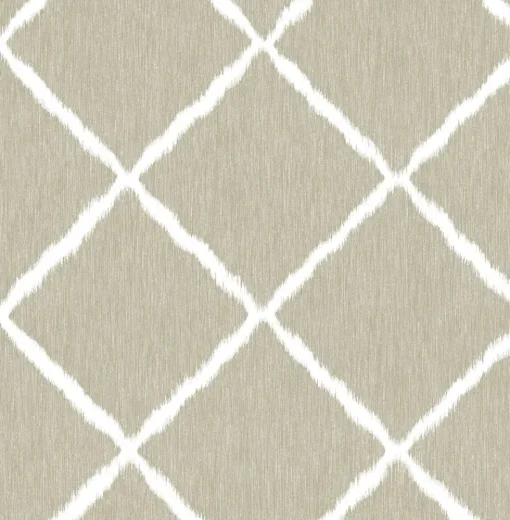 Brewster/ASP Linen Ikatrellis Wallpaper