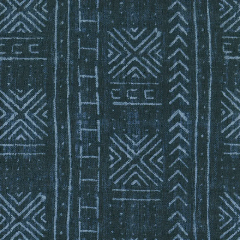 PKaufmann_inc/PKL Mali Mud Cloth 450450 Indigo Genevieve Gorder Outdoor Fabric