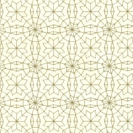 Brewster Marqueterie Gold Mosaic Geometric Wallpaper