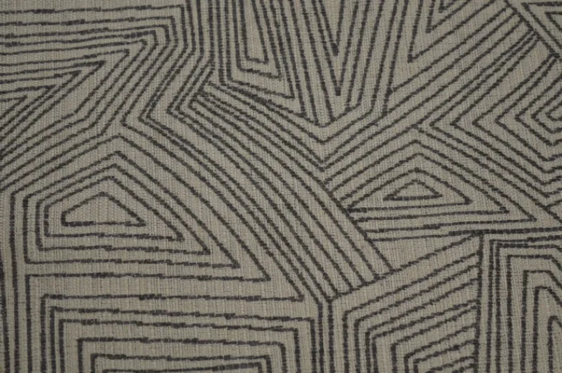 Stock/Closeout Maze Craze Grey The Fabric Co Upholstery Fabric