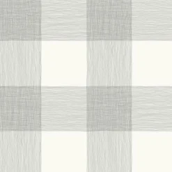Stock/York ME1520 Common Threads Black White Buffalo Check Magnolia Home Wallpaper