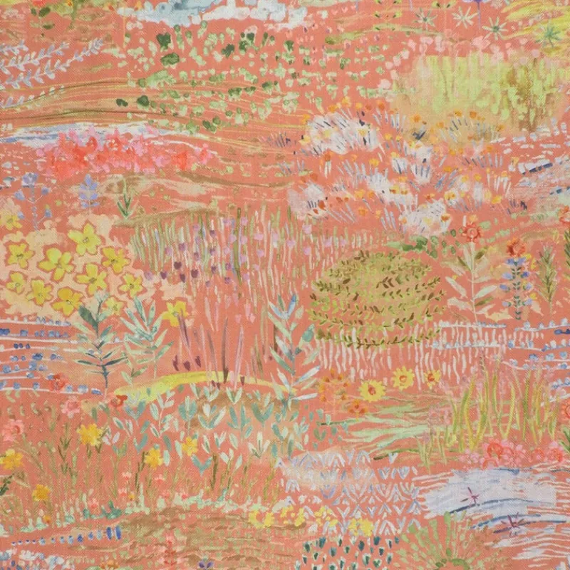 Regal Meadow Peach Fabric