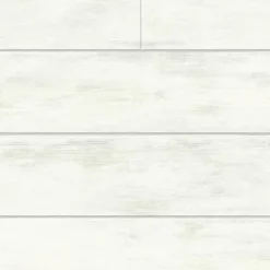 Stock/York MH1560 Magnolia Home Joanna Gaines White Grey Shiplap Wallpaper
