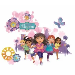 York/RoomMates Murals Dora and Friends Wall Graphix Giant Wall Decals Mural
