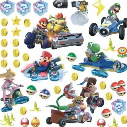 York/RoomMates Murals Mario Kart 8 Wall Decals Mural