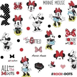 York/RoomMates Murals Minnie Rocks the Dots Wall Decals Mural
