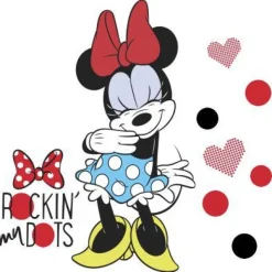 York/RoomMates Murals Minnie Rocks the Dots Giant Wall Decal Mural