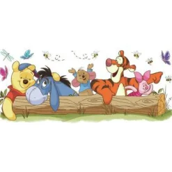 York/RoomMates Murals Pooh & Friends Outdoor Fun Giant Wall Decal Mural