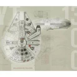 York Murals Star Wars Millennium Falcon Pre-Pasted Mural