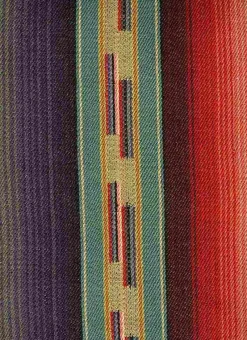 Laura Kiran Navajo Stripe Teal Multi Fabric