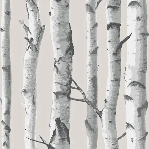 Brewster NU1650 Birch Tree Peel And Stick Wallpaper