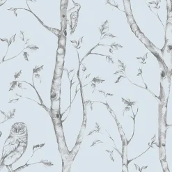 Brewster NU1413 Blue Woods Peel And Stick Wallpaper
