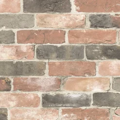 Stock/Brewster NU2064 Faded Red Newport Reclaimed Brick Peel & Stick Wallpaper