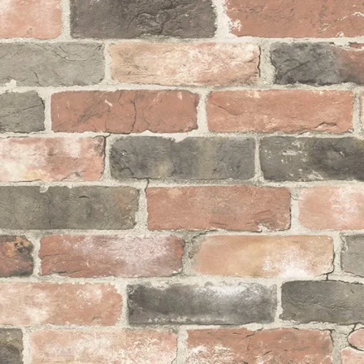 Stock/Brewster NU2064 Faded Red Newport Reclaimed Brick Peel & Stick Wallpaper