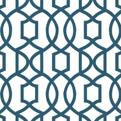 Brewster NU1648 Navy Grand Trellis Peel and Stick Wallpaper