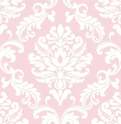 Brewster NU1397 Pink Ariel Peel And Stick Wallpaper