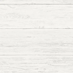 Stock/Brewster NU2187 Shiplap Off-White Wood Peel & Stick Wallpaper