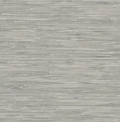Brewster NU2083 Tibetan Grasscloth Grey Natural Peel and Stick Wallpaper
