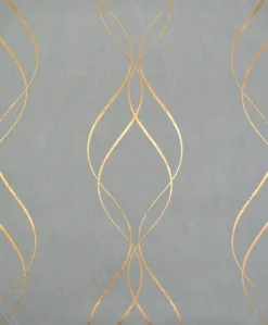 York/AV NW3551 Aurora Blue/Gold Wallpaper