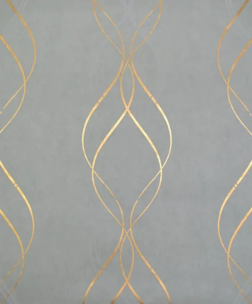 York/AV NW3551 Aurora Blue/Gold Wallpaper
