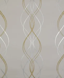 York/AV NW3549 Aurora Gold/Pearl/Silver Wallpaper