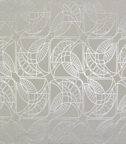 York/AV NW3524 Cartouche White/Silver Wallpaper