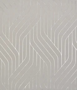 York/AV NW3519 Ebb And Flow Grey/Silver Wallpaper