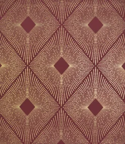 York/AV NW3588 Harlowe Red/Gold Wallpaper