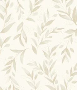 York Olive Branch Beige Magnolia Home Vol. II Wallpaper