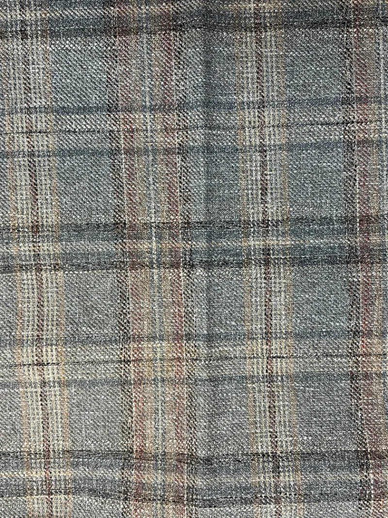 SMC Plaid About You Brindle Swavelle Mill Creek Fabric