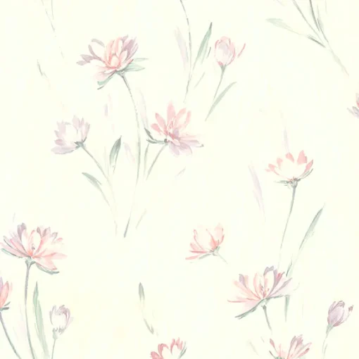 Brewster Quintero Multicolor Carnation Print Wallpaper