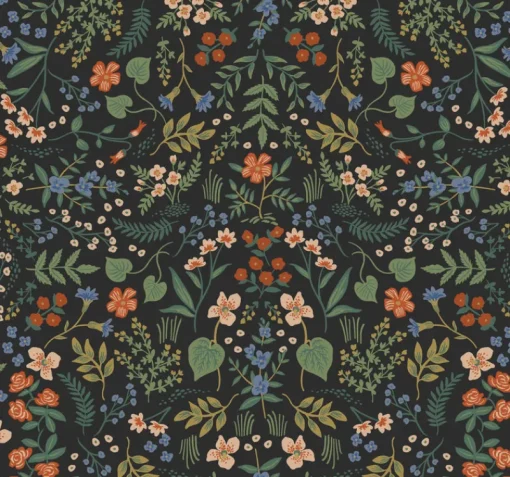 York RI5158 Black Wildwood Wallpaper