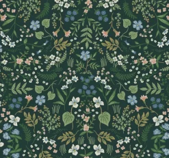 York RI5156 Hunter Green Wildwood Wallpaper