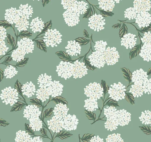 York RI5145 Jade Hydrangea Wallpaper