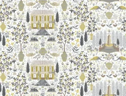 York RI5107 Linen/Gold Camont Wallpaper
