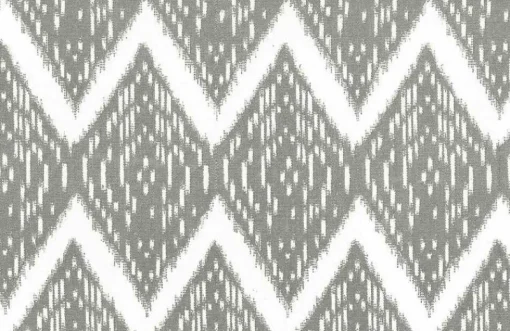 Laura Kiran Samarkand Ikat Print Putty White Fabric